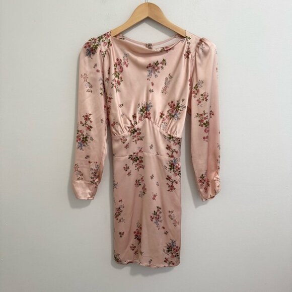 Reformation Floral Silk Mini Dress - Picture 2 of 7